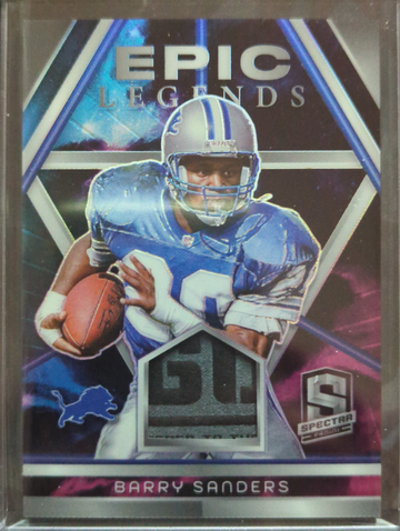 2024 Spectra Barry Sanders Nebula Epic Legends Materials Tag 1/2