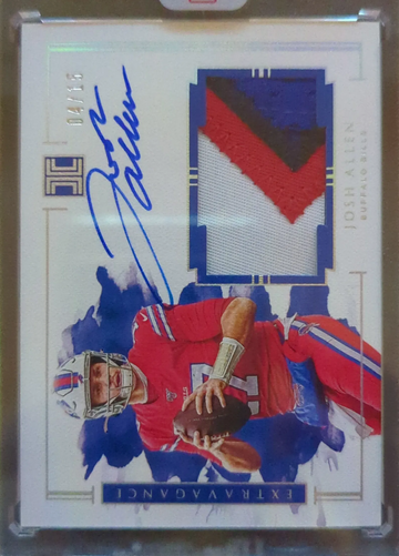 2020 Impeccable Josh Allen Extravagance Patch Auto /15 ON CARD