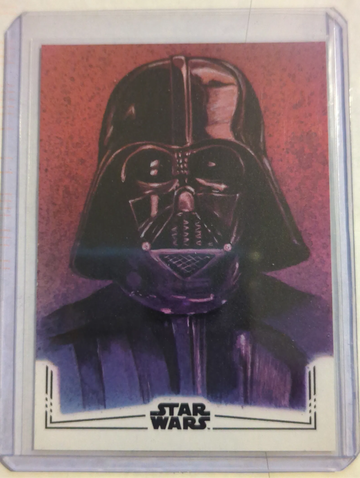 025 Topps Chrome Star Was Black Foil Sketch of Darth Vader
