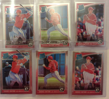2018 Optic Rated Rookies of Shohei Ohtani 6 cards 