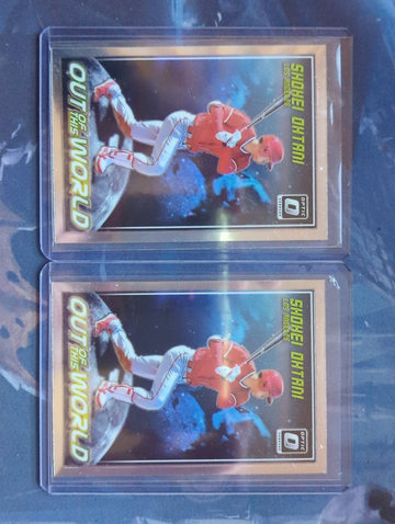 2x 2018 Optic Out Of This World Shohei Ohtani rookie insert