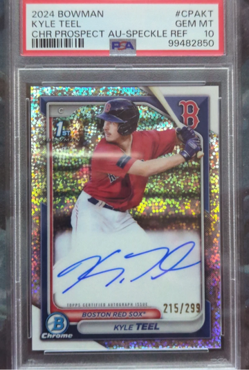 2024 Bowman Kyle Teel Speckle Auto PSA 10