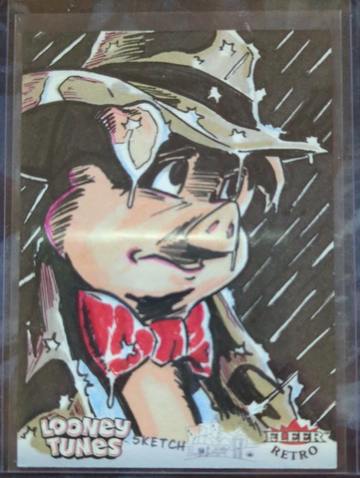 2024 Fleer Retro Looney Tunes Sketch 1/1 Porky Pig