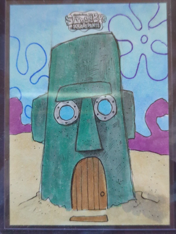 2025 Topps Chrome SpongeBob Squidward's House 1/1 Sketch Card — Marlo Agunos