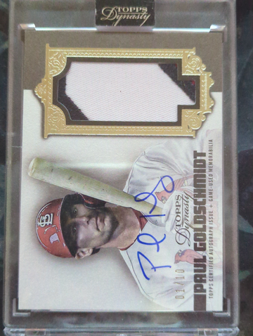 2019 Topps Dynasty Paul Goldschmidt Patch Auto /10