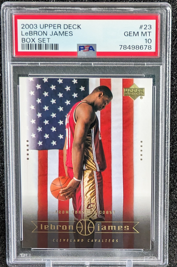2003-04 Upper Deck LeBron James Box Set #23 Rookie RC Gem Mint PSA 10 