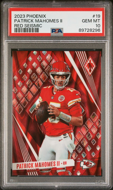 2023 Phoenix Patrick Mahomes Red Seismic SP /199 PSA 10
