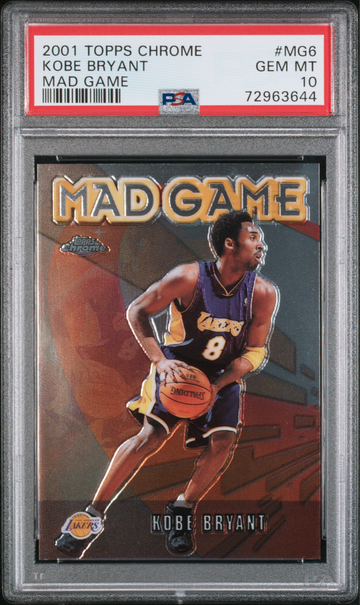 2001 Topps Chrome KOBE BRYANT Mad Game #MG6 Gem Mint PSA 10 
