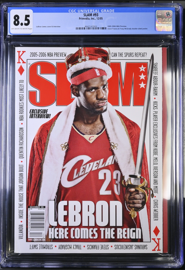 SLAM Magazine #93 Dec 2005 LeBron James "Here Comes the Reign" King Jame CGC 8.5