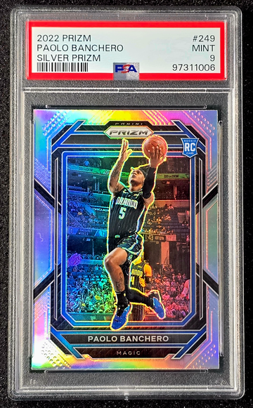 2022 Panini Prizm Paolo Banchero Silver Prizm Rookie RC #249 Mint PSA 9