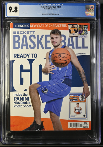 2018 Oct Beckett Basketball Magazine LUKA DONCIC Rookie Graded CGC 9.8 Top Pop!