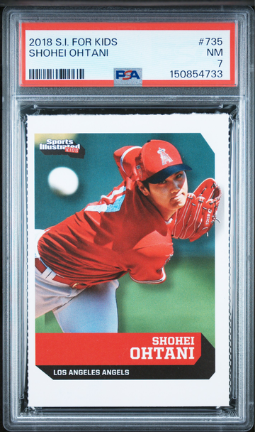 2018 Sports Illustrated SI For Kids Shohei Ohtani #735 Rookie (RC) PSA 7 NM