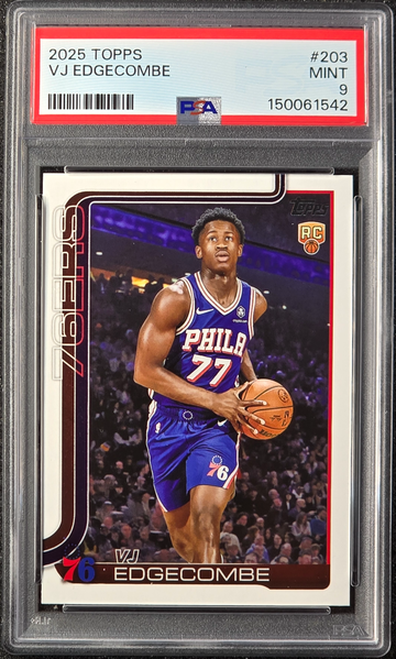 2025-26 Topps - VJ Edgecombe #203 (RC) PSA 9
