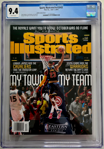 LeBron James 2015 Sports Illustrated Magazine Newsstand Edition Graded CGC 9.4