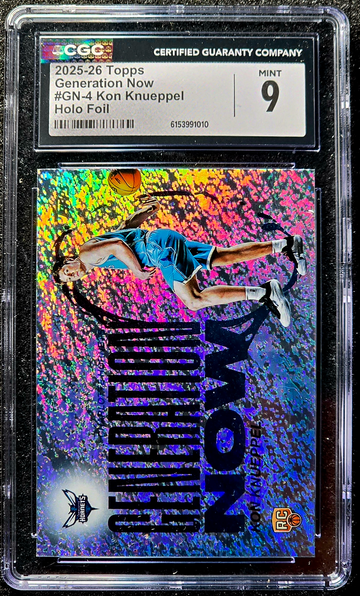 2025 Topps Generation Now HOLO FOIL #GN-4 KON KNUEPPEL Rookie RC Mint CGC 9