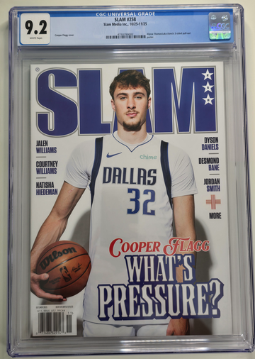 Cooper Flagg First Pro Cover 2025 SLAM Magazine #258 Newsstand CGC 9.2