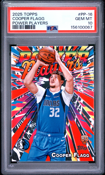 2025-26 Topps Power Players Cooper Flagg #PP-16 (RC) Rookie PSA 10