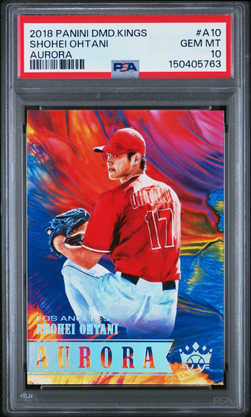 2018 DIAMOND KINGS AURORA #A10 SHOHEI OHTANI ROOKIE RC PSA 10