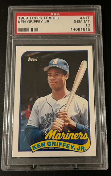1989 Topps Traded Ken Griffey Jr PSA 10 Rookie Card RC