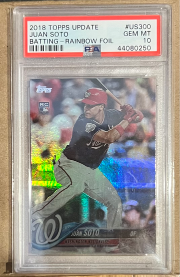 2018 Juan Soto Rainbow Foil Psa 10 Topps Update