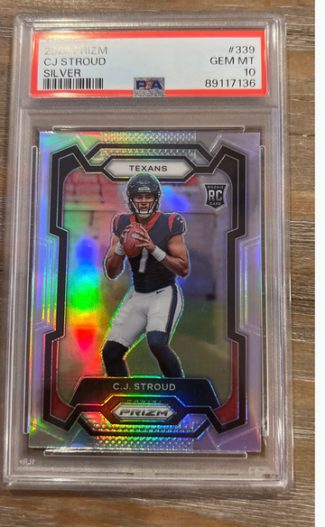 Cj stroud Psa silver prizm Psa 10