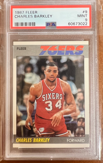 1987-88 Fleer Charles Barkley Psa 9