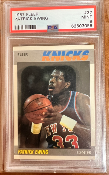 1987 fleer Patrick Ewing Psa 9