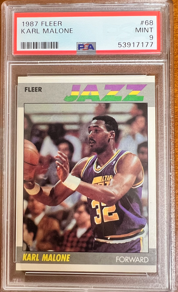 1987-88 Fleer Psa 9 Karl Malone