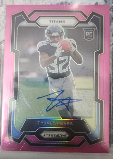 2023 Prizm Tyjae Spears pink prizm auto rookie