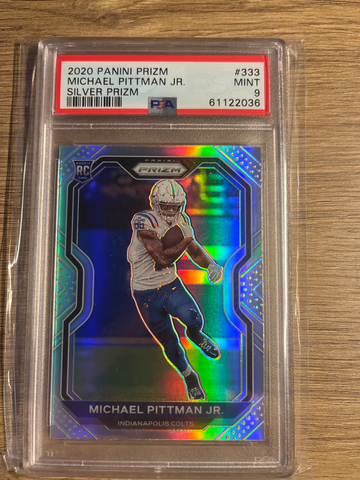 2020 Panini Silver Prizm Michael Pittman Jr. PSA 9 Rookie Card Colts