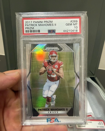 2017 Panini Prizm Patrick Mahomes Silver Prizm #269 PSA 10