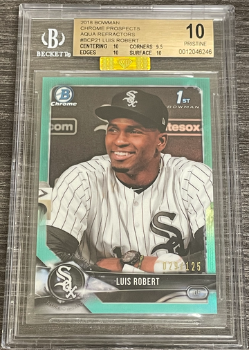 Luis Robert Bowman Chrome Prospects /125 BGS 10, POP 1