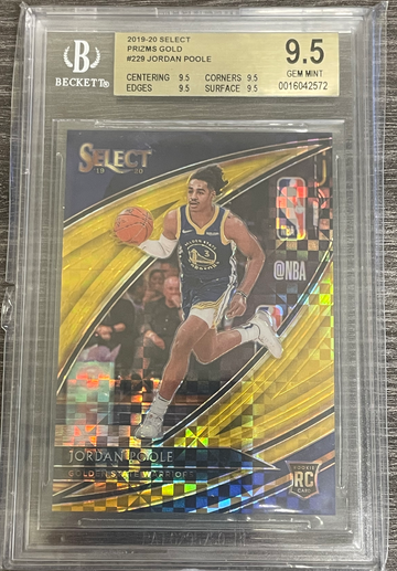 Jordan Poole Select GOLD /10 BGA 9.5