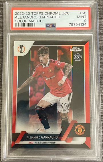Alejandro Garnacho Topps Chrome Color Match /99