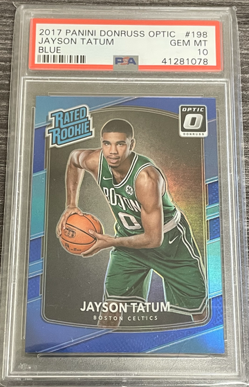 Jayson Tatum Optic Blue /49 PSA 10