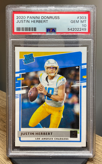 2020 Donruss Justin Herbert Rookie RC PSA 10 🔥🔥🔥