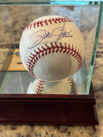 PETE ROSE AUTOGRAPHED BALL COA