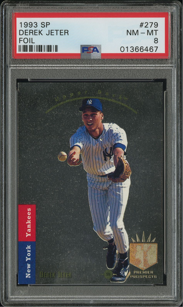 1993 SP FOIL DEREK JETER RC HOF PSA 8 NM-MT