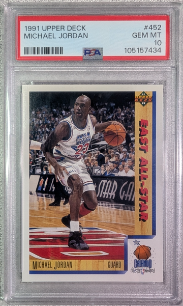 1991 Upper Deck #452 Michael Jordan PSA 10
