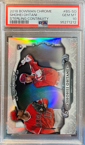 2018 Bowman Chrome Shohei Ohtani #BS-SO PSA 10 RC