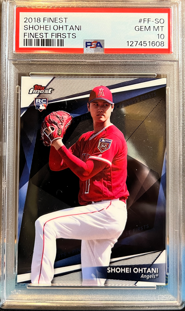 2018 Finest Shohei Ohtani #FF-SO Finest Firsts PSA 10 RC