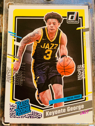 2023-24 Keynote George Donruss Rated Rookie #’d out of /199