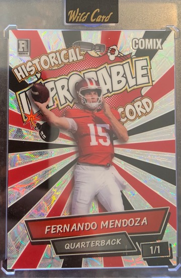 Fernando Mendoza 1/1 Wild Card Comix Rookie