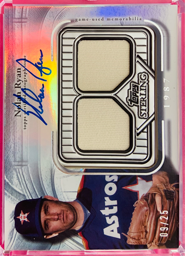 Topps Sterling Nolan Ryan Autograph Game Used Relic numbered /25
