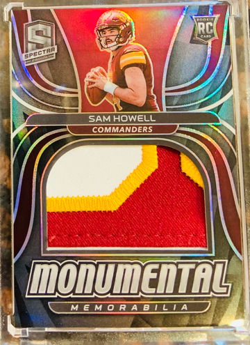 2022 Spectra Sam Howell Monumental Memorabilia Patch Rookie Card #’d 01/99 First Print MME-SHO