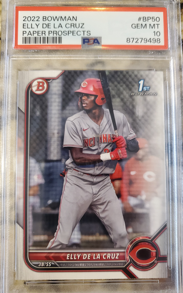 2022 Bowman Paper Prospects Elly De La Cruz PSA 10