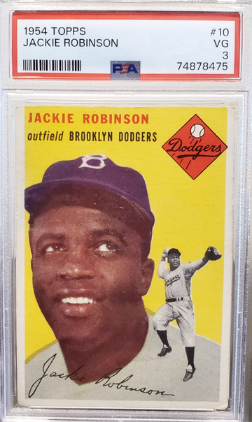 1954 Topps Jackie Robinson #10 PSA 3