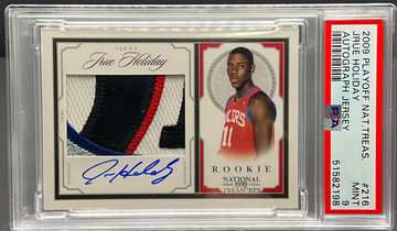 2009-10 National Treasures Jrue Holiday Rookie On Card Auto RPA /99 PSA 9 ☘️🔥