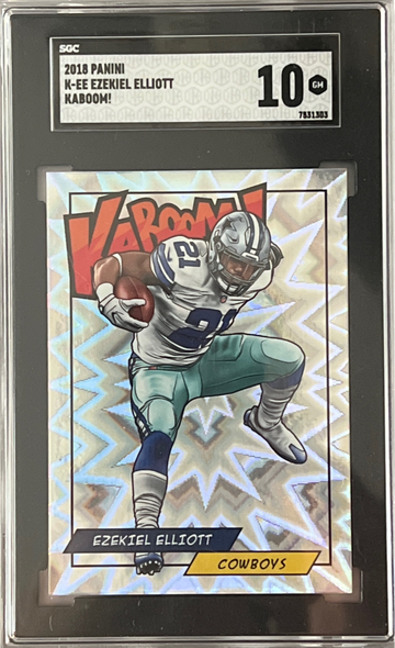 2018 PANINI EZEKIEL ELLIOTT KABOOM SGC 10 GEM MINT