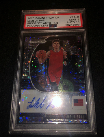  2020 Panini Prizm DP LaMelo Ball Prospect Prizm Auto RC 🔥HOT🔥PSA 9 AUTO 10